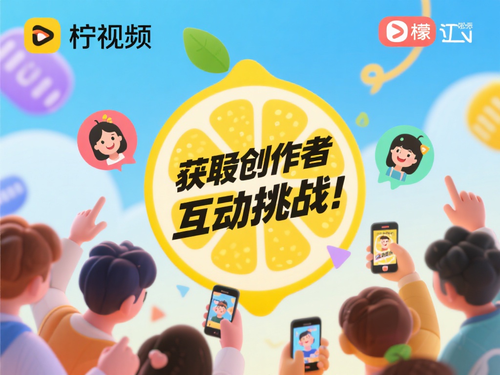此外，柠檬视频还鼓励创作者参与互动挑战和